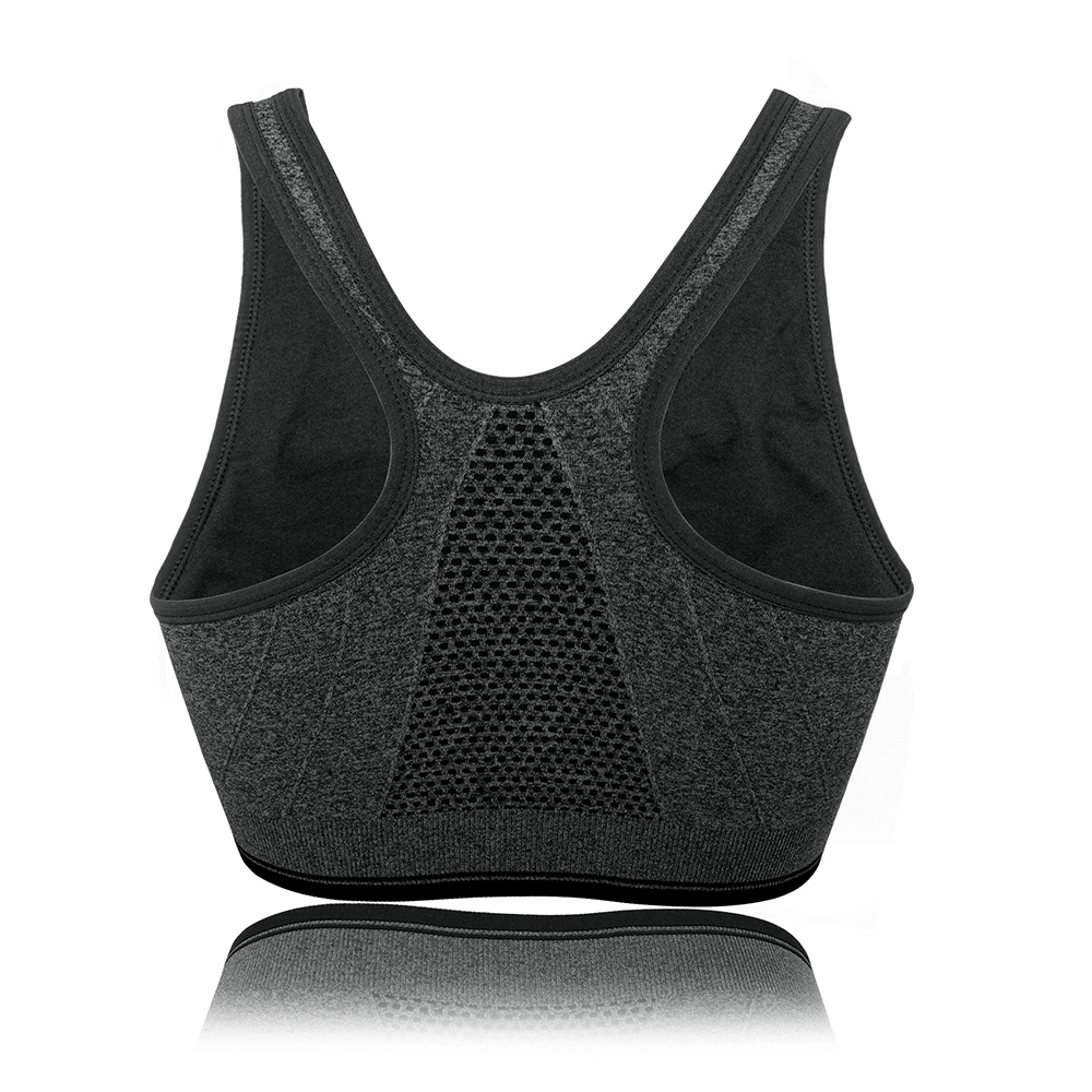 Women Removable Pad Fitness Sports Bra Vest Front Zipper Cozy Tank Tops A B C D - Picture 15 of 33