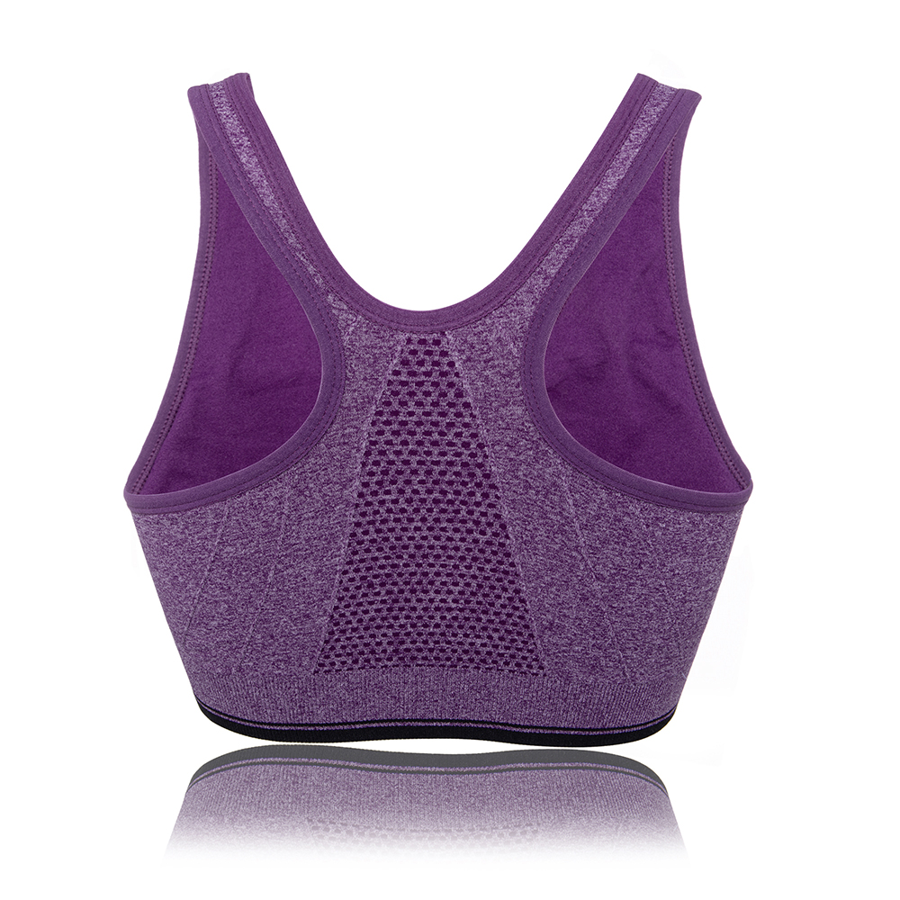 Women Removable Pad Fitness Sports Bra Vest Front Zipper Cozy Tank Tops A B C D - Picture 24 of 33
