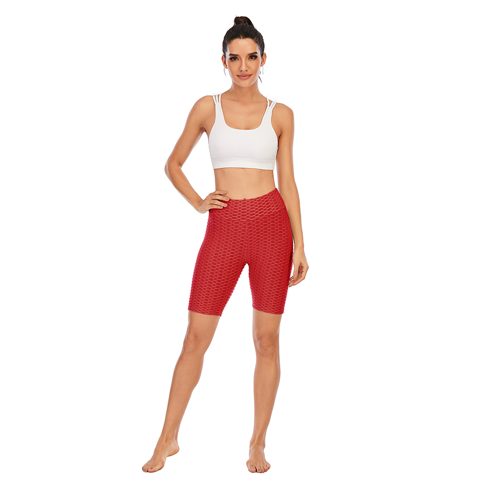Women Stretch Seamless High Waist Yoga Sports Shorts Gym Shrink Comfort Leggings - Picture 17 of 17