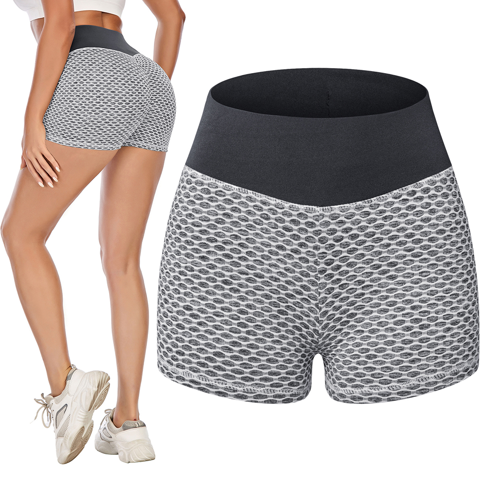 Women Tik Tok Leggings Yoga Shorts Butt Lift Scrunch Textured Shorts Gym Tik tok - Picture 13 of 18