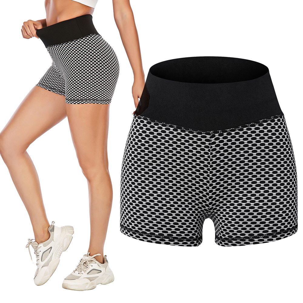 Women Tik Tok Leggings Yoga Shorts Butt Lift Scrunch Textured Shorts Gym Tik tok - Picture 14 of 18