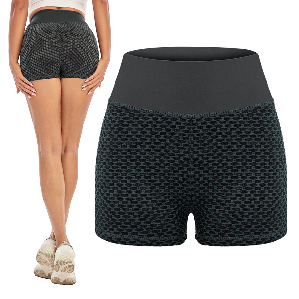 Women Tik Tok Leggings Yoga Shorts Butt Lift Scrunch Textured Shorts Gym Tik tok - Picture 15 of 18