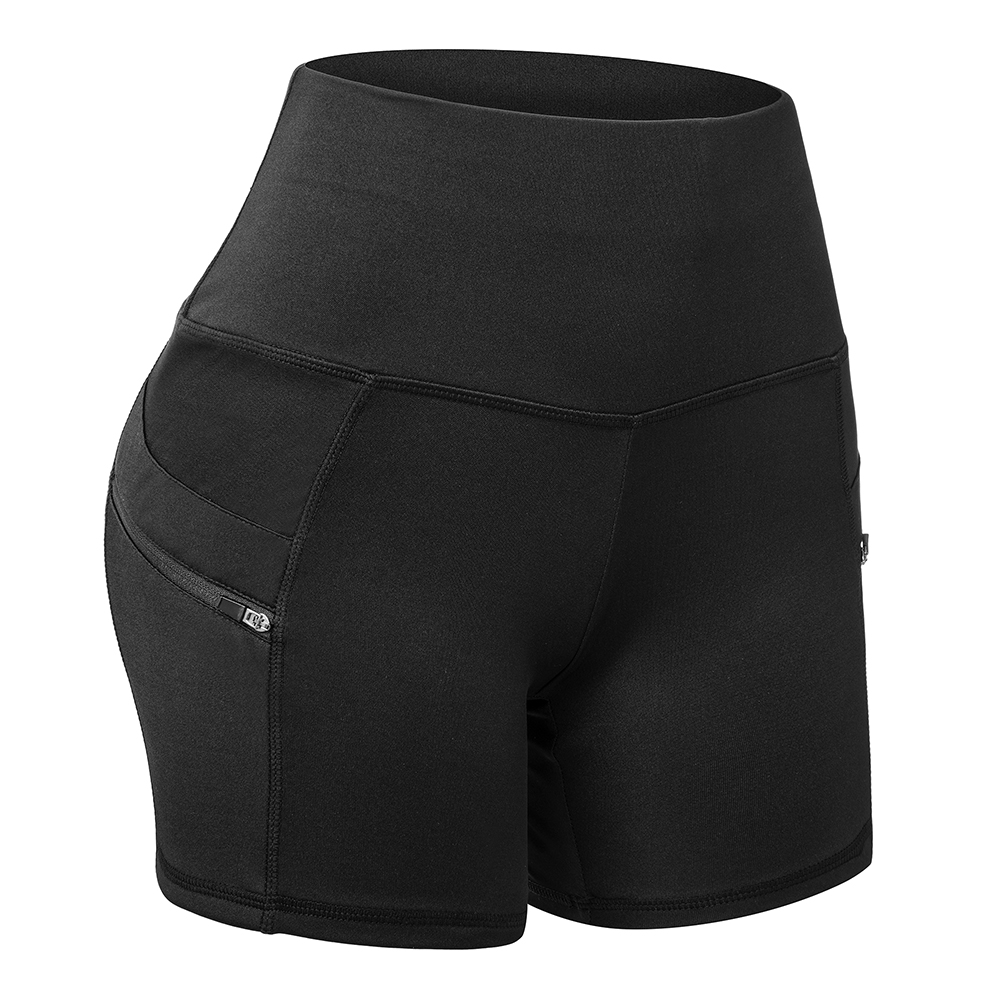 Women's Stretchy High Waist Yoga Shorts Pockets Biker Gym Butt Lift Hot Pants - Picture 13 of 15