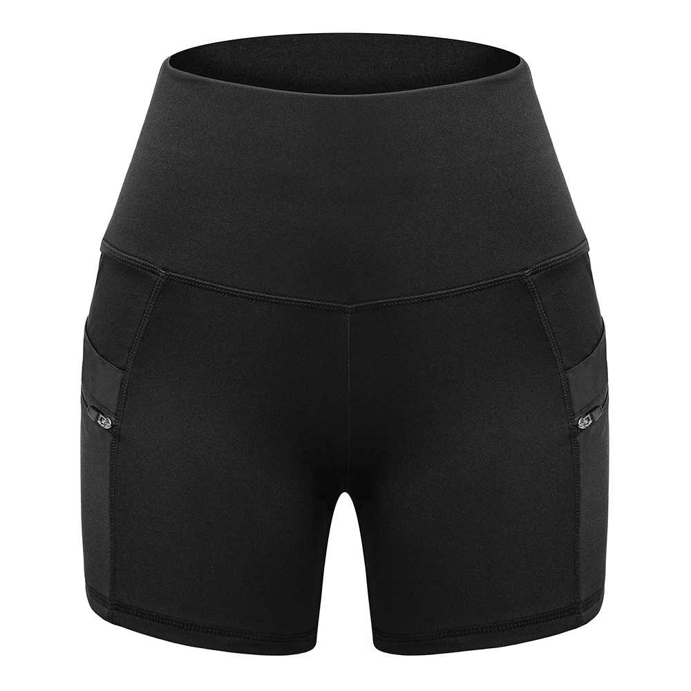 Women's Stretchy High Waist Yoga Shorts Pockets Biker Gym Butt Lift Hot Pants - Picture 14 of 15