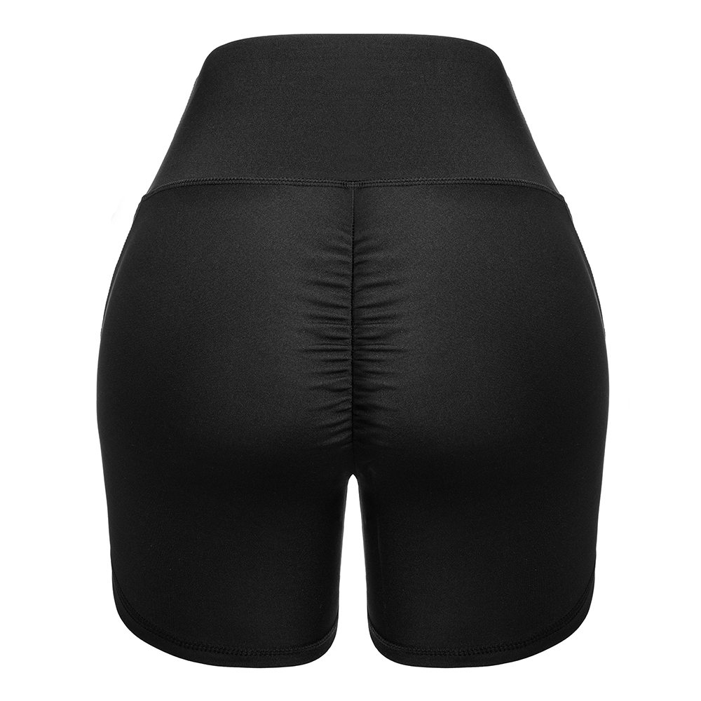 Women's Stretchy High Waist Yoga Shorts Pockets Biker Gym Butt Lift Hot Pants - Picture 15 of 15