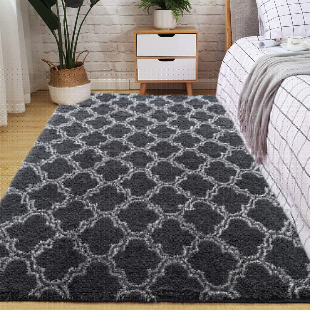 Large Anti-Skid Indoor Carpet Shaggy Area Rug Living Room Bedroom Floor Mats - Picture 13 of 19