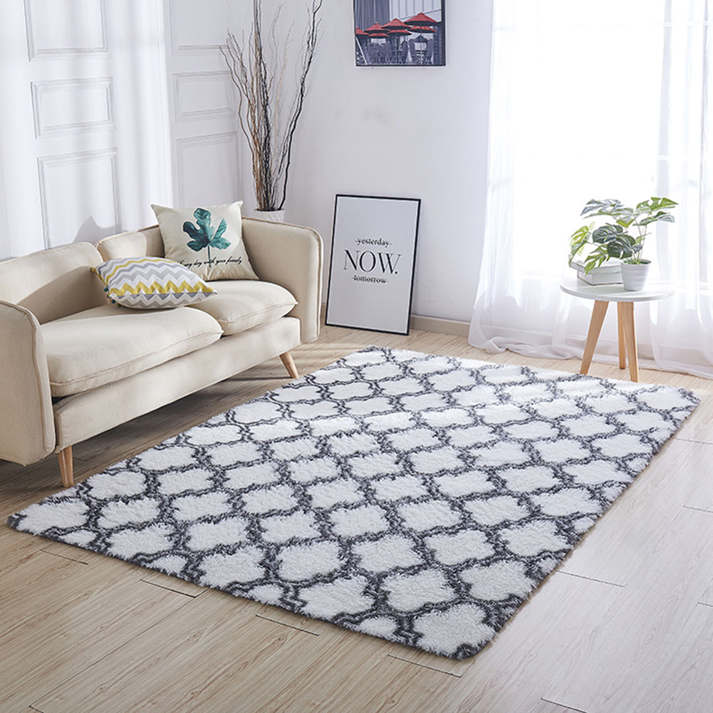 Large Anti-Skid Indoor Carpet Shaggy Area Rug Living Room Bedroom Floor Mats - Picture 14 of 19