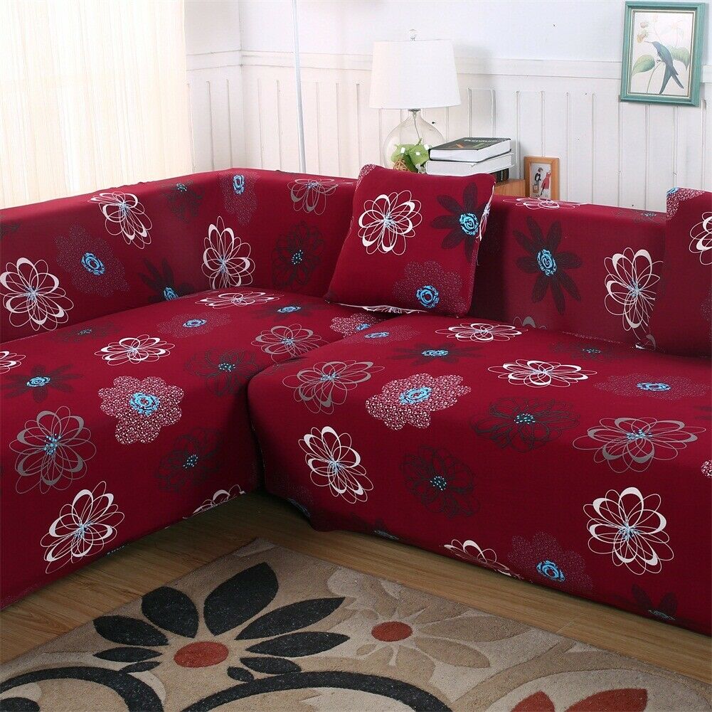 Stretch Sofa Slipcovers For 2 3 4 Seater L Shape Splited Sectional Corner Sofa Ebay 