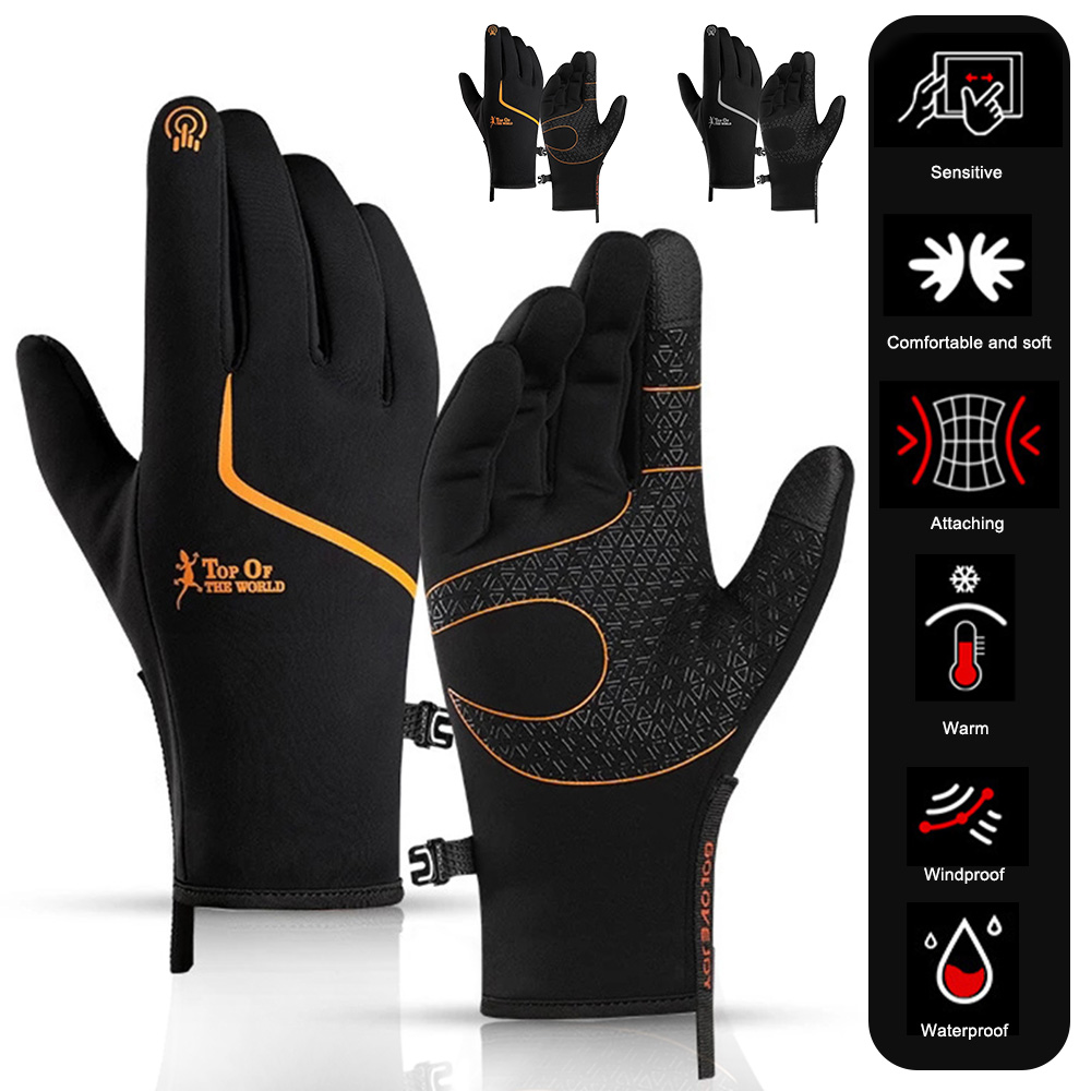 Sports Hiking Windproof Waterproof Touch Screen Thermal Gloves Mittens Winter