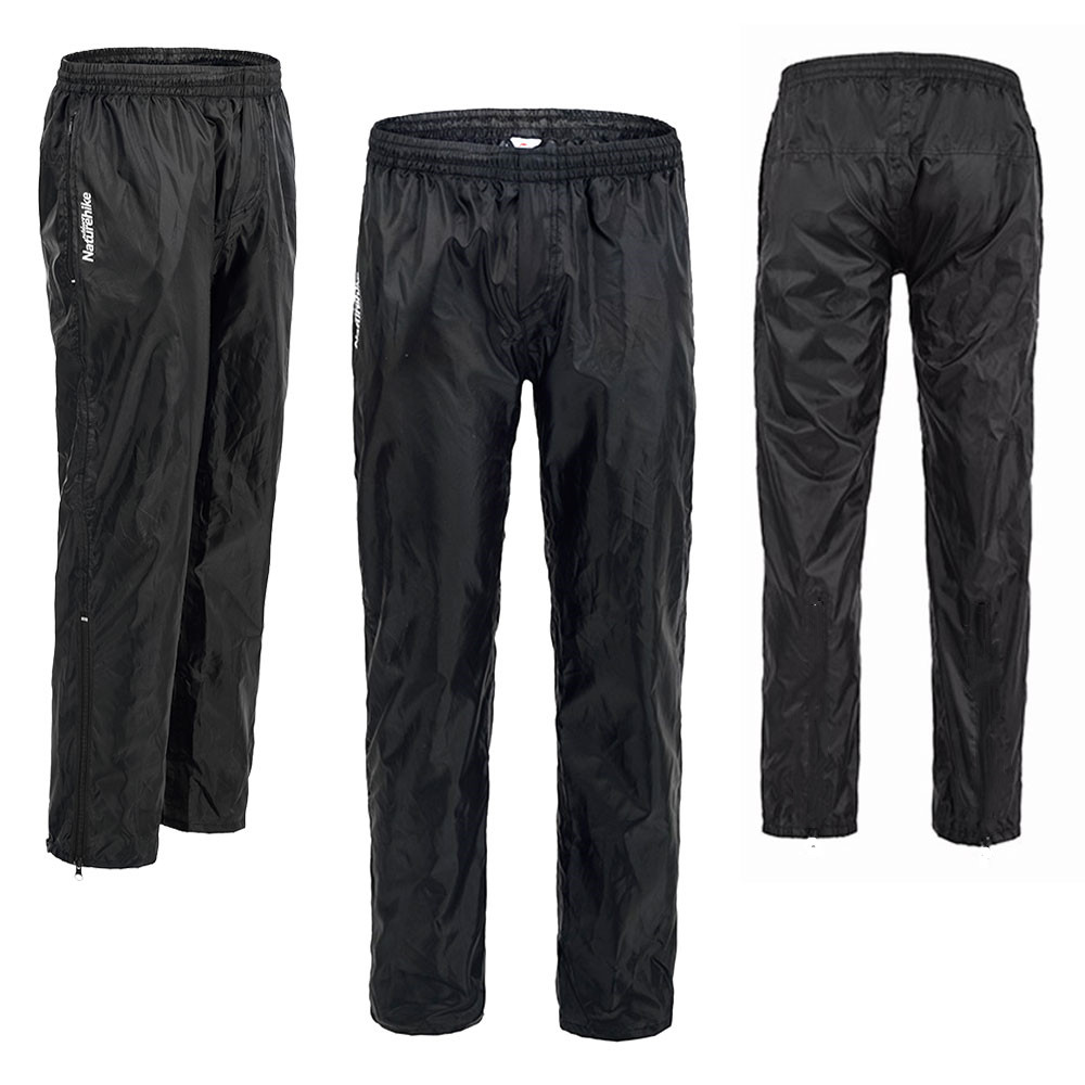 Gensen Mens Breathable Waterproof Rain Hiking Motorcycle Over Trousers Pants Work Wear