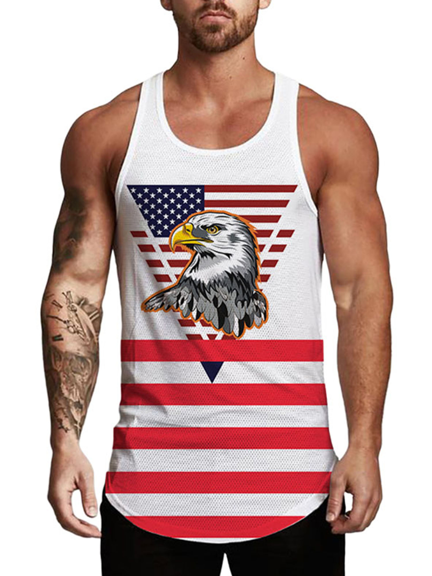 american flag workout shirt