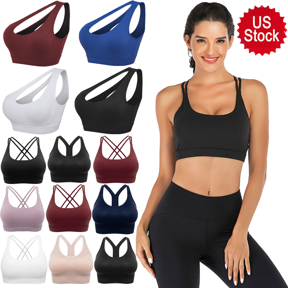 Women's Athletic Sports Bras for Women High Support Cute Gym U Back High  Impact Solid Color Seamless Cropped Solid : : Clothing, Shoes 