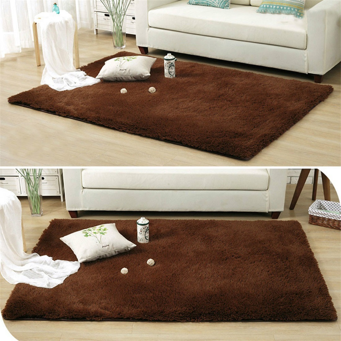 Fluffy Rugs Shaggy Area Rug Carpet Home Carpet Floor Bedroom Mat USA Hot Sell 