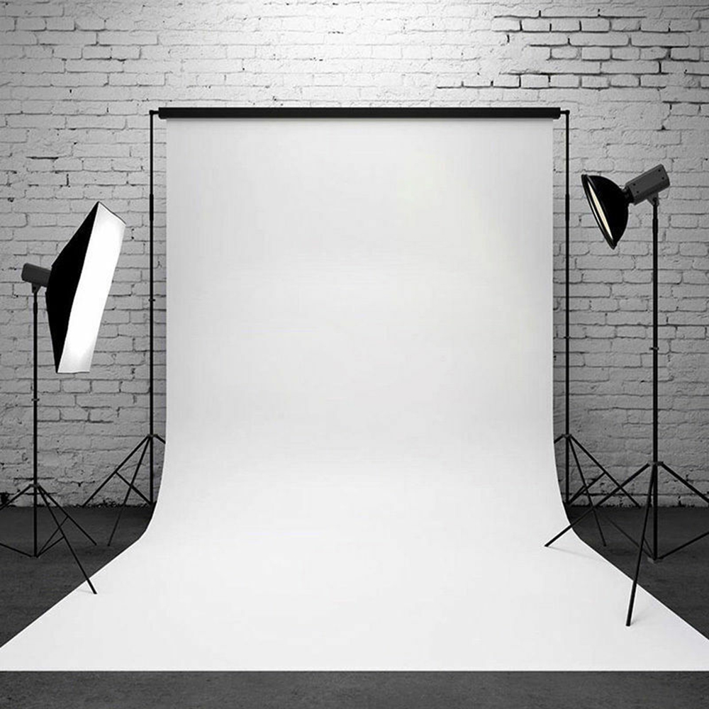 2x3 Meters Photo Studio Pure White Muslin Collapsible Backdrop Background 