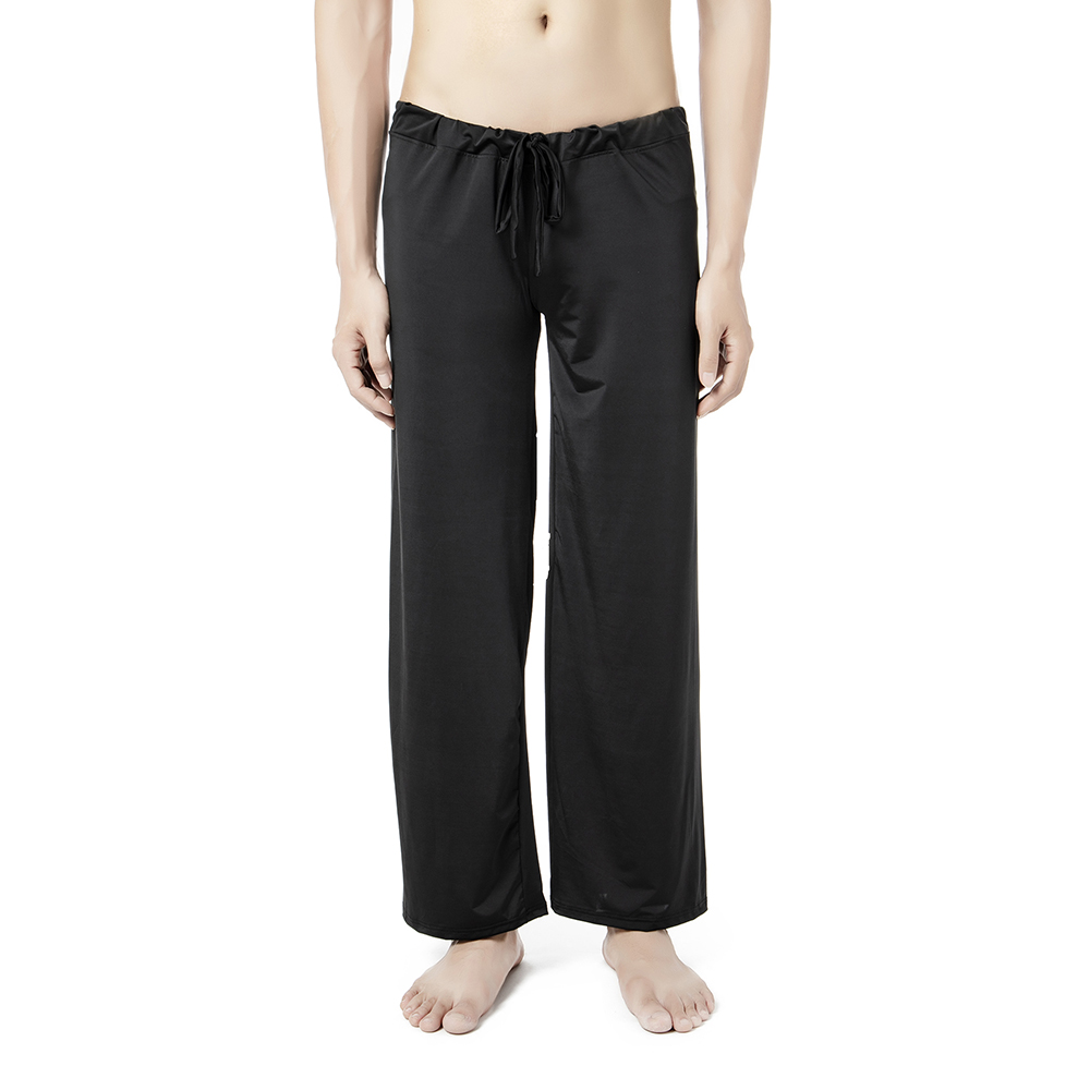 Mens Satin Pajama Pants Long Pajama Bottoms Drawstring Sleepwear Silk Pants TBN