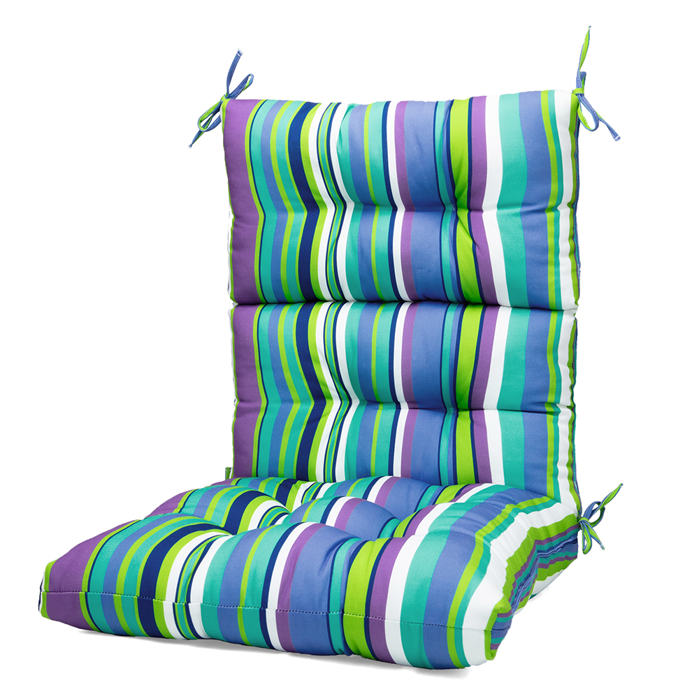 high back outdoor dining chair cushion