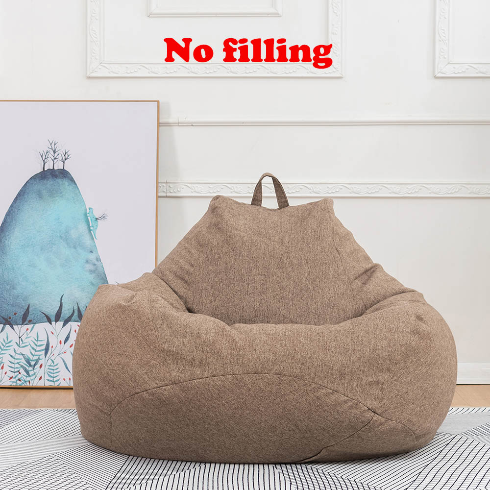 Modern Decor Indoor Cover Bean Bag Chair Couch Sofa Lazy Lounger Cover 8 Color 
