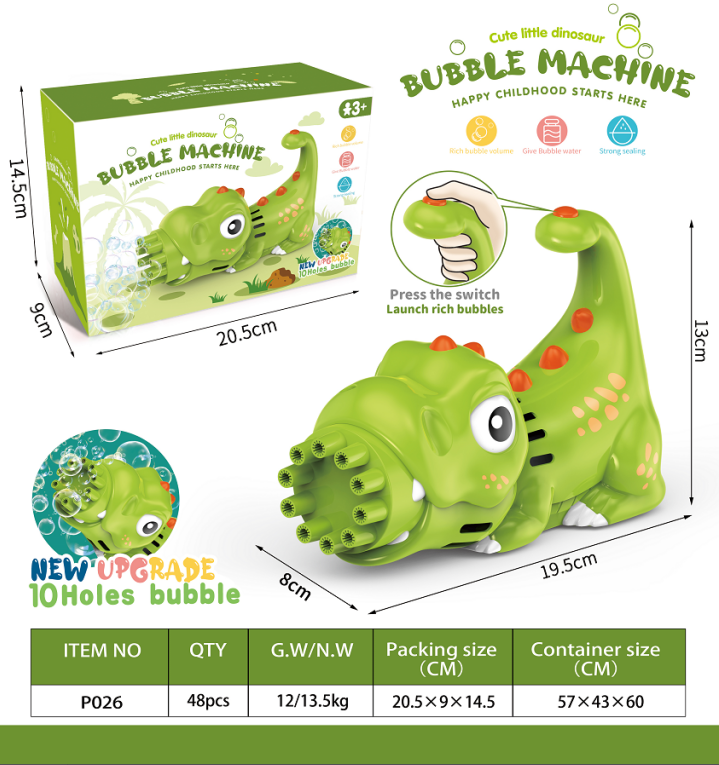  Bubble Gun Bazooka Bubble Machine 32 Hole Rich Bubbles