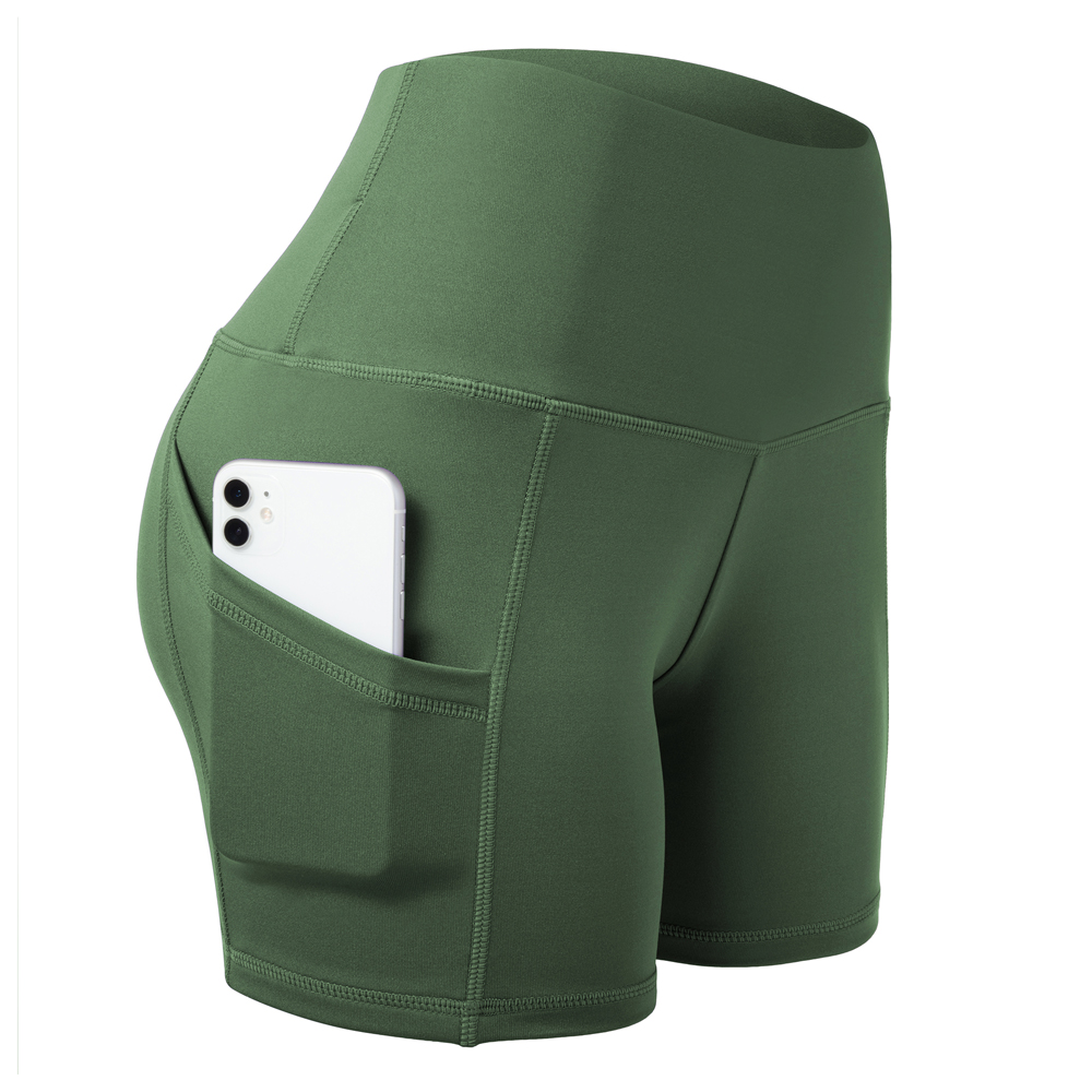 Womens Fitness Bike Shorts Soft Stretch Leggings with Pockets Pants Workout Yoga - Picture 40 of 79