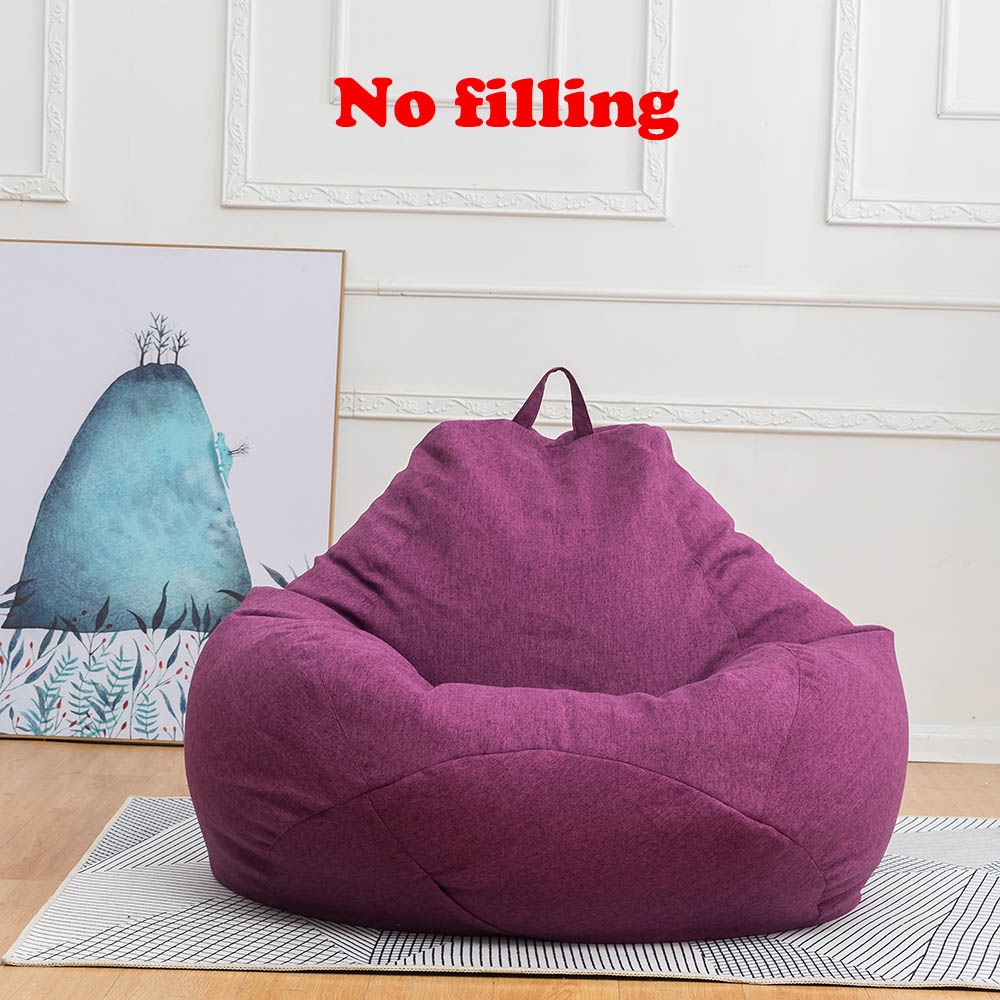 Extra Large Bean Bag Chair Sofa Cover Lazy Lounger Cushion Case Game Couch  Seat