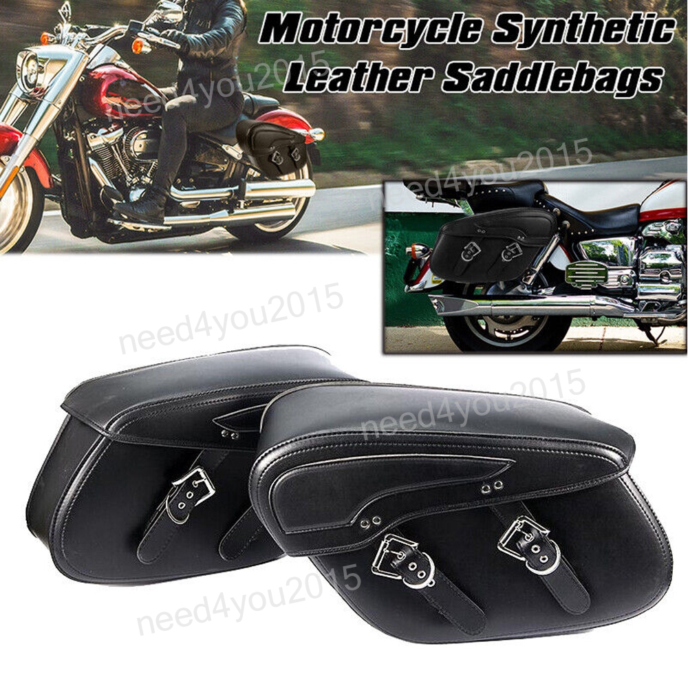 Motorcycle Side Saddle Bags For Harley Davidson Fatboy Heritage Softail  Classic