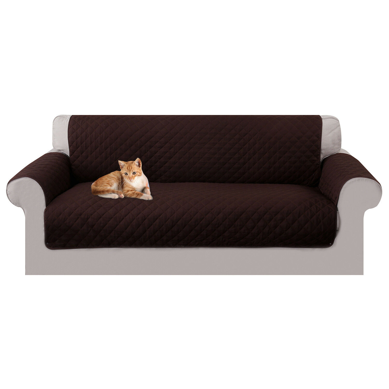 Details about   Duck River Reynold Reversible Quilted Sofa Pet Cover Silver Black 110" X 70" 