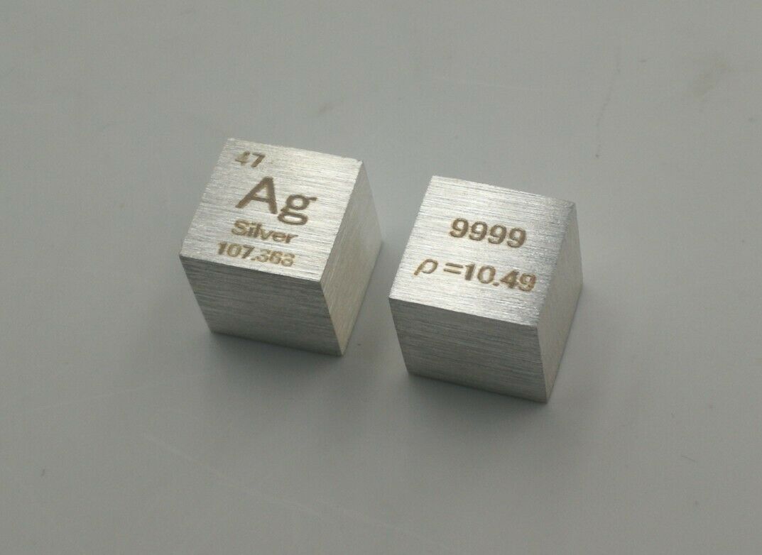 Chromium Metal 10mm Density Cube 99.99% Pure 