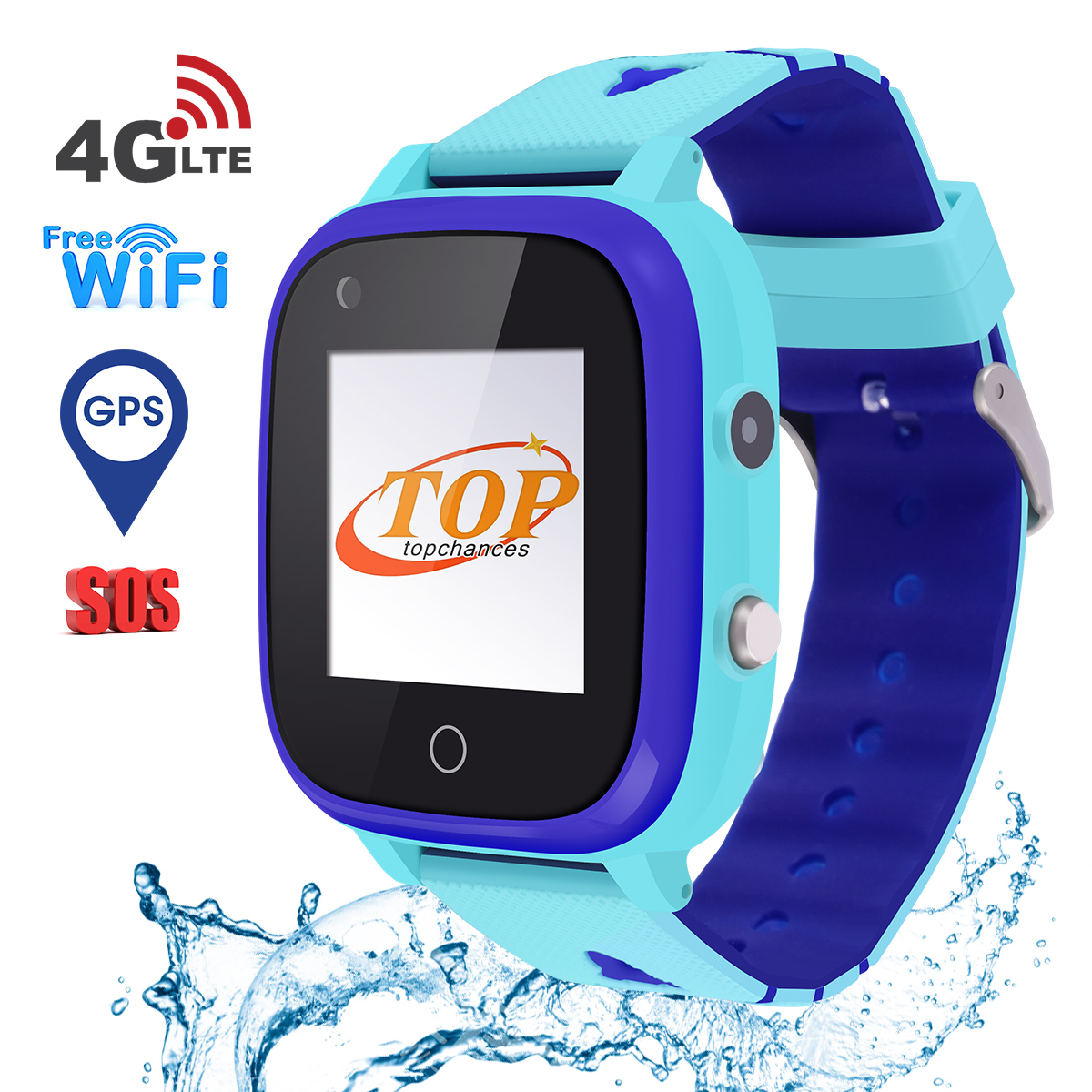 4G Kids Smart Watch Phone Smartwatch w GPS Waterproof WiFi SOS for Boy ...