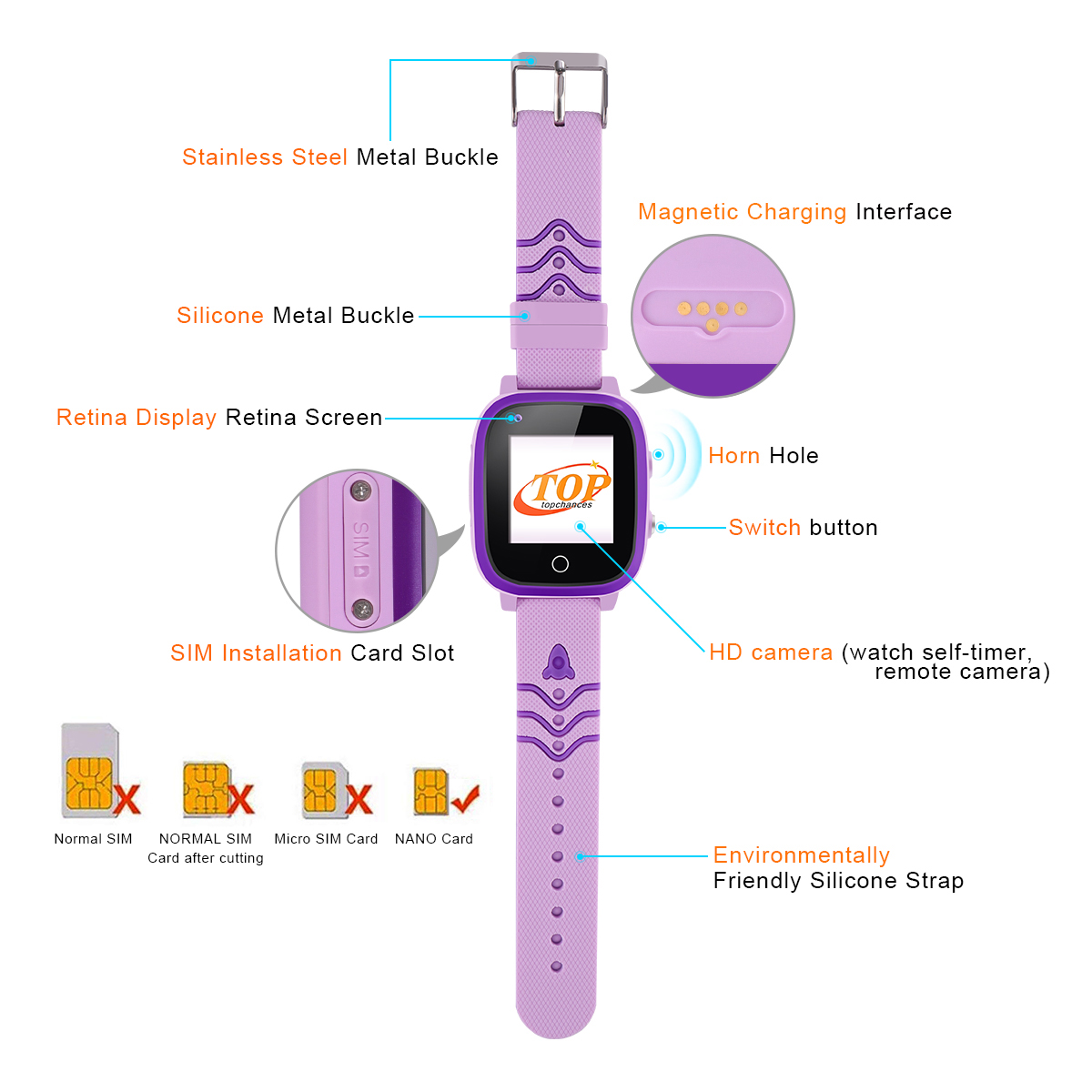 kids phone watch instruction