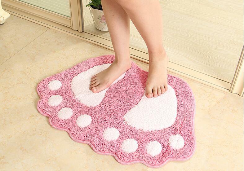 Non Slip Bath Mat Bathroom Shower Rugs Shaggy Carpet Absorbent Doormat