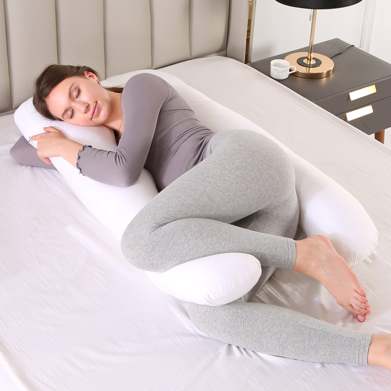 Pregnancy Pillow Maternity Belly Contoured Body U Shape Pregnant 47