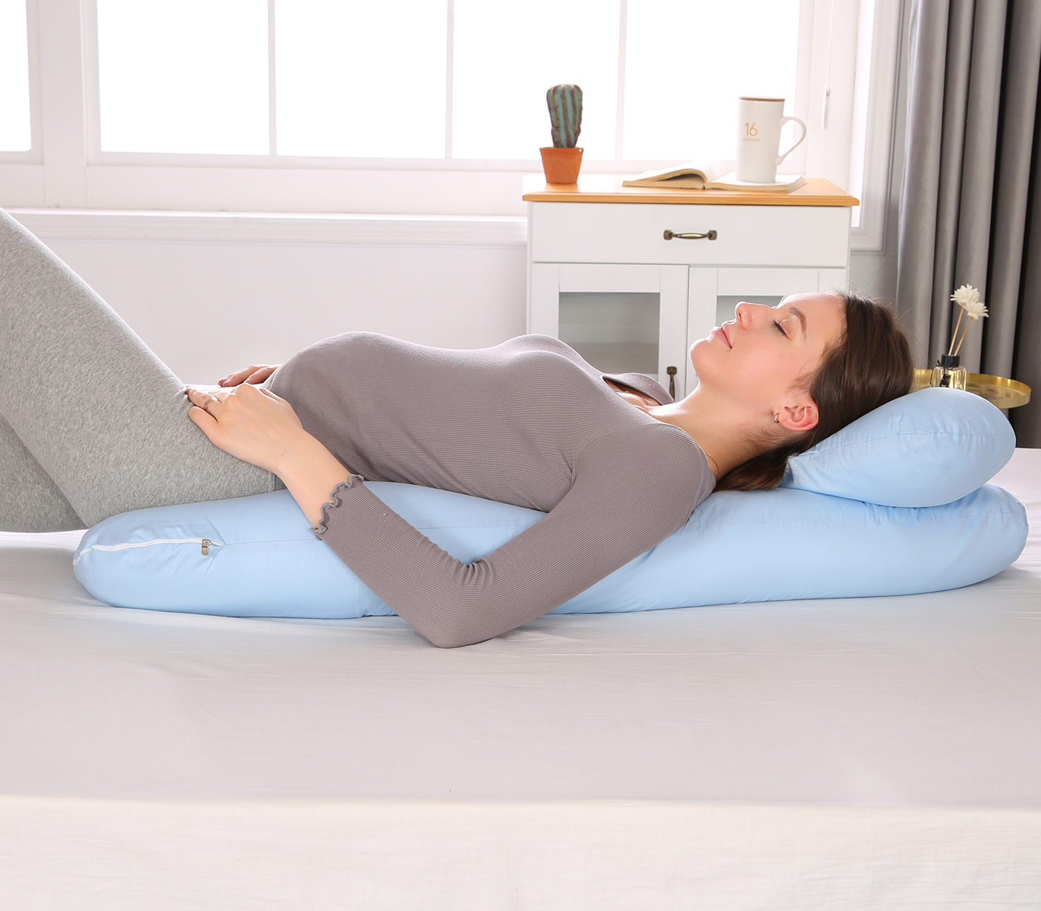 Pregnancy Pillow Maternity Belly Contoured Body U Shape Pregnant 47