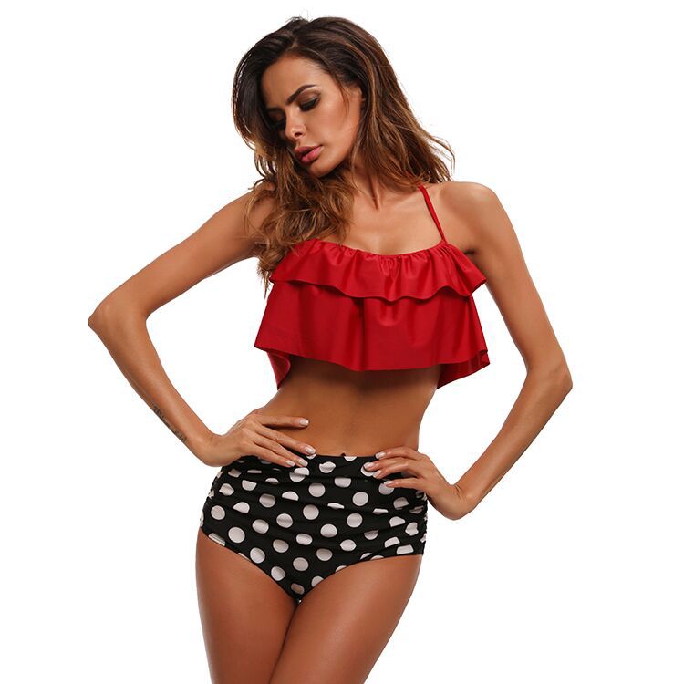 Fashion Women Swimwear High Waisted Bikini SET/One-piece swimsuit Bathing suit - Picture 13 of 108