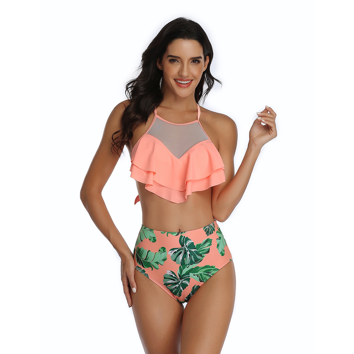 Fashion Women Swimwear High Waisted Bikini SET/One-piece swimsuit Bathing suit - Picture 49 of 108