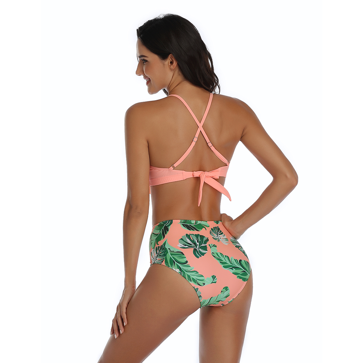 Fashion Women Swimwear High Waisted Bikini SET/One-piece swimsuit Bathing  suit