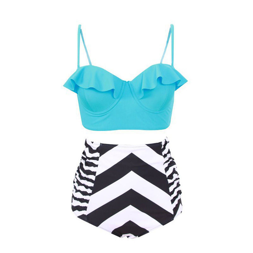 Fashion Women Swimwear High Waisted Bikini SET/One-piece swimsuit Bathing suit - Picture 90 of 108