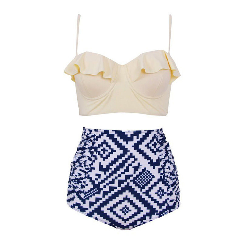 Fashion Women Swimwear High Waisted Bikini SET/One-piece swimsuit Bathing suit - Picture 92 of 108