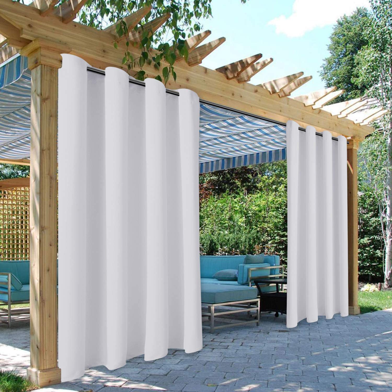 Indoor Outdoor Curtain Grommet Blackout Window Porch Panel HomeGraden