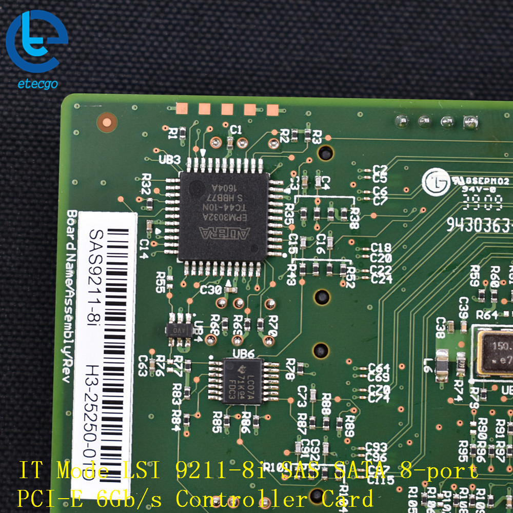 NEW IT Mode LSI 9211-8i SAS SATA 8-port PCI-E 6Gb/s Controller Card ...