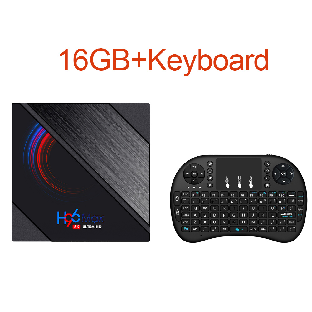 thumbnail 16  - H96 MAX Smart TV Box 6K Wifi Android 10.0 Quad Core Media Player with Keyboard