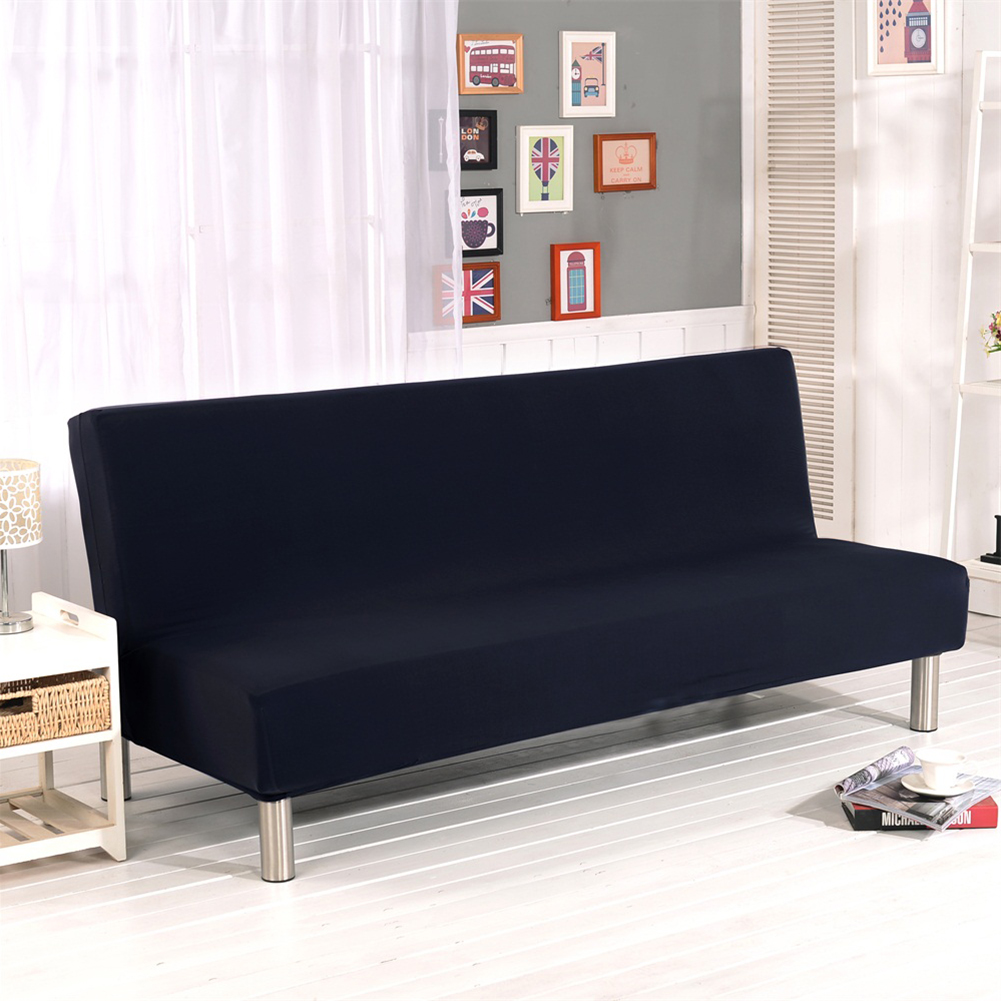 Details about   NEW Armless Futon Sofa Bed Cover Full Size Thicker Plush Sofa Couch Slipcover US 