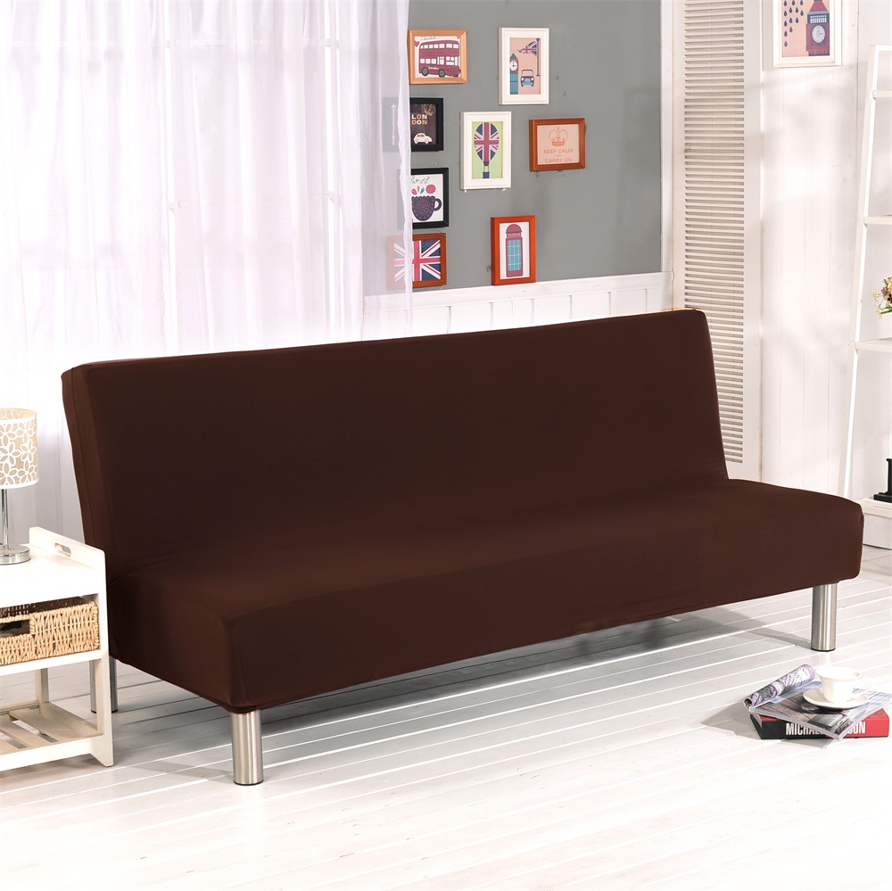 Details about   Armless Futon Sofa Bed Cover Cover Full Size Thicker Plush Sofa Elastic Slipcove 