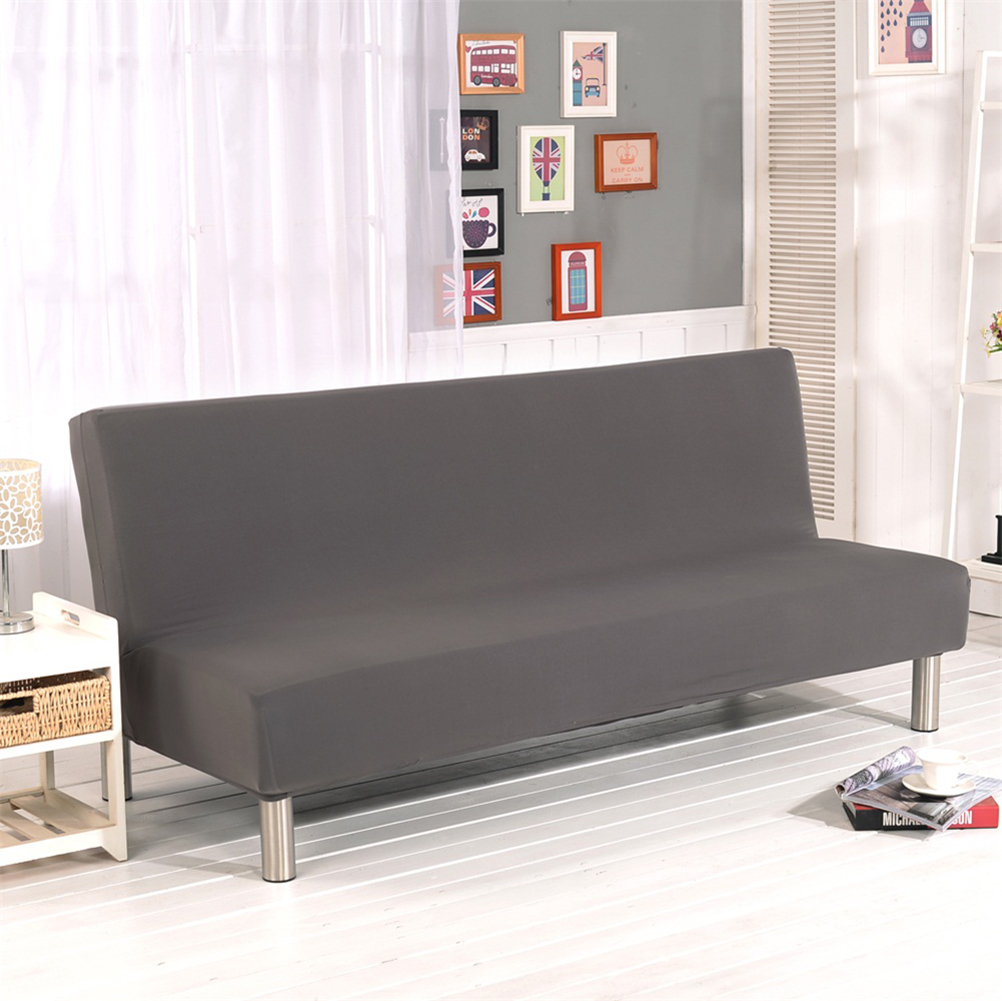Details about   Armless Futon Sofa Bed Cover Cover Full Size Thicker Plush Sofa Elastic Slipcove 