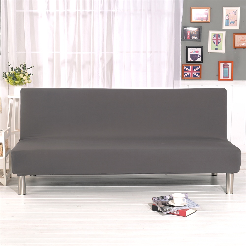 Details about   NEW Armless Futon Sofa Bed Cover Full Size Thicker Plush Sofa Couch Slipcover US 