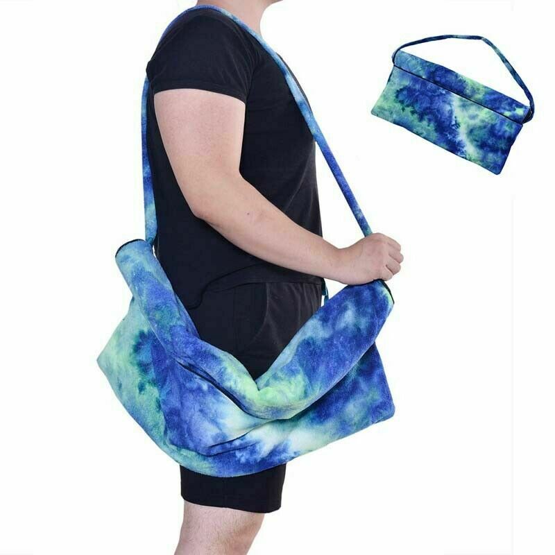Portable Microfiber Beach Pool Sun Lounge Chair Cover Towel Bag with Pocket NEW 