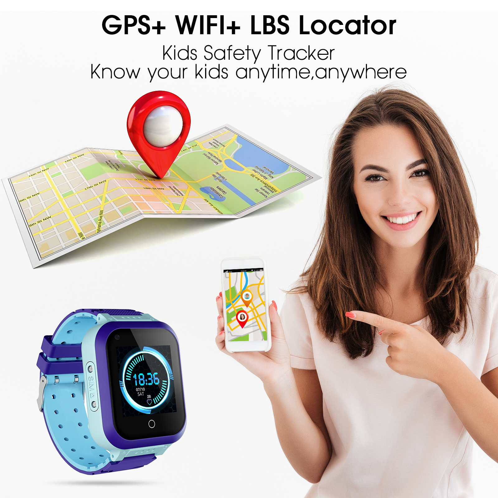 4G Kids Smart Watch Phone Smartwatch Waterproof GPS WiFi SOS Call Boy Girl Gifts - Picture 19 of 74
