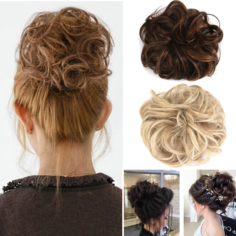 Us Curly Messy Bun Hair Piece Scrunchie Updo Fake Hair Extensions