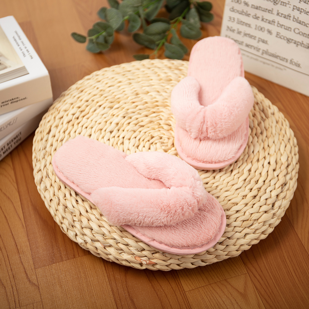 fuzzy thong slippers