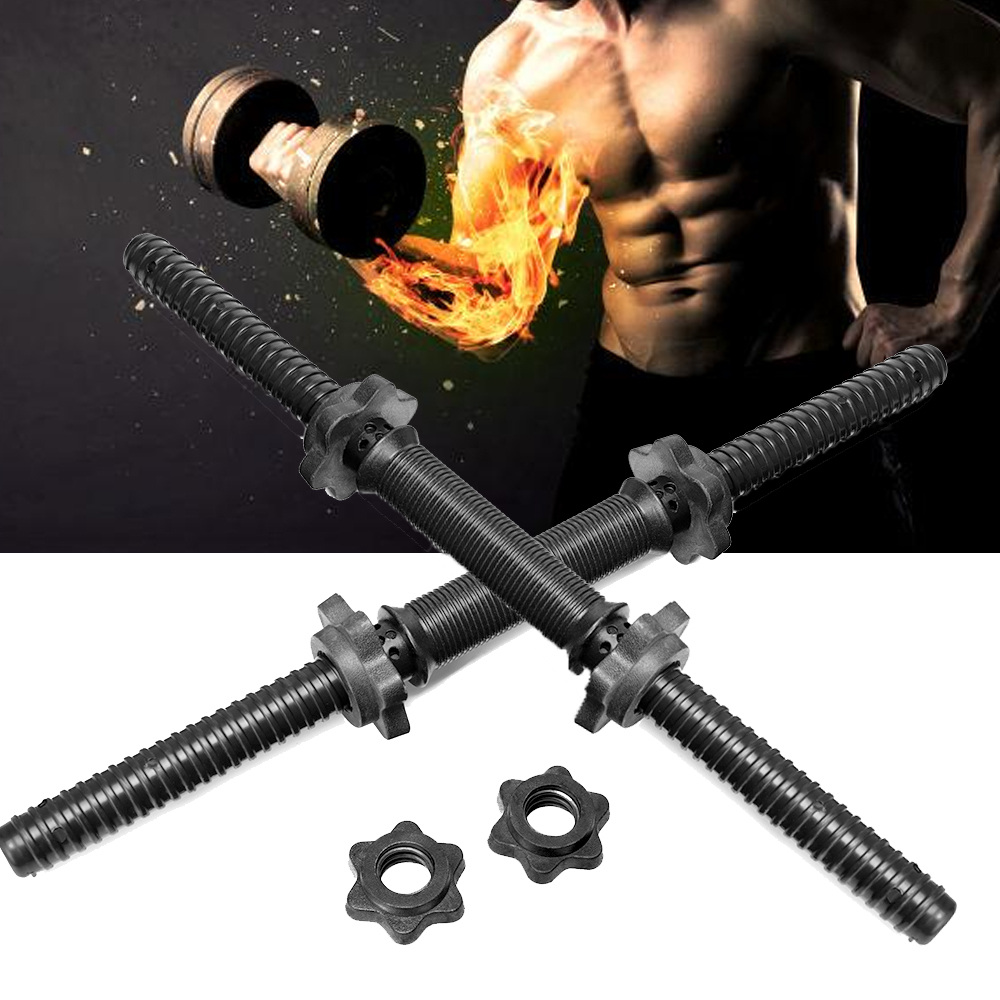 BEB7 Dumbbell Bar Barbells for Vinyl Standard Collars 1Pair Spinlock Fitness