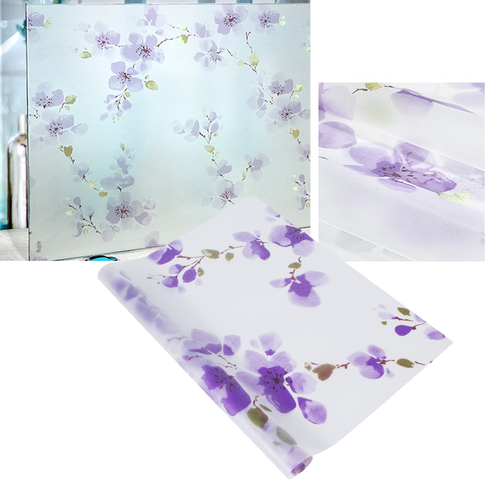 3D Static Cling Frosted Flower Glass Door Window Film Privacy Sticker Decors US!